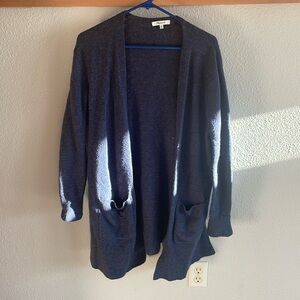 Madewell blue cardigan.